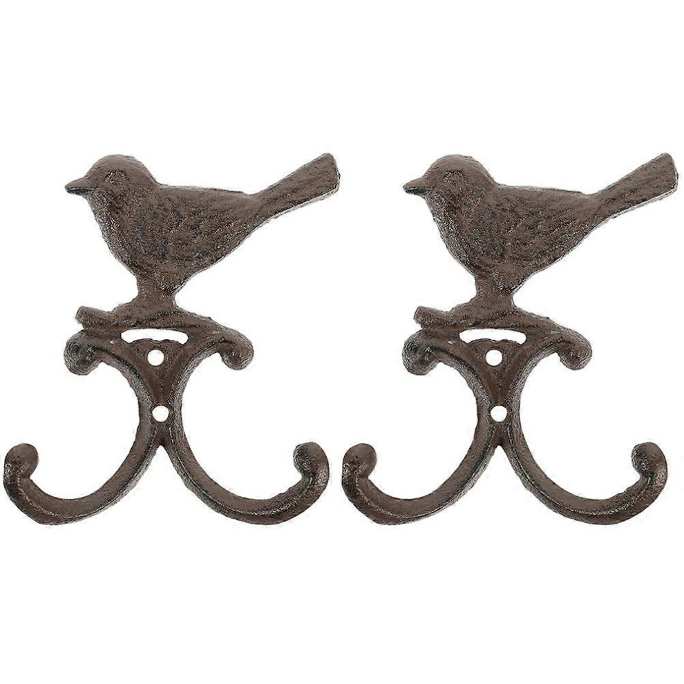 Kricely (As Show, One Size) 2Pcs Household Wall Hook Bird Shaped Decorative Hook Coat Hook Wall Hanger Home Decor