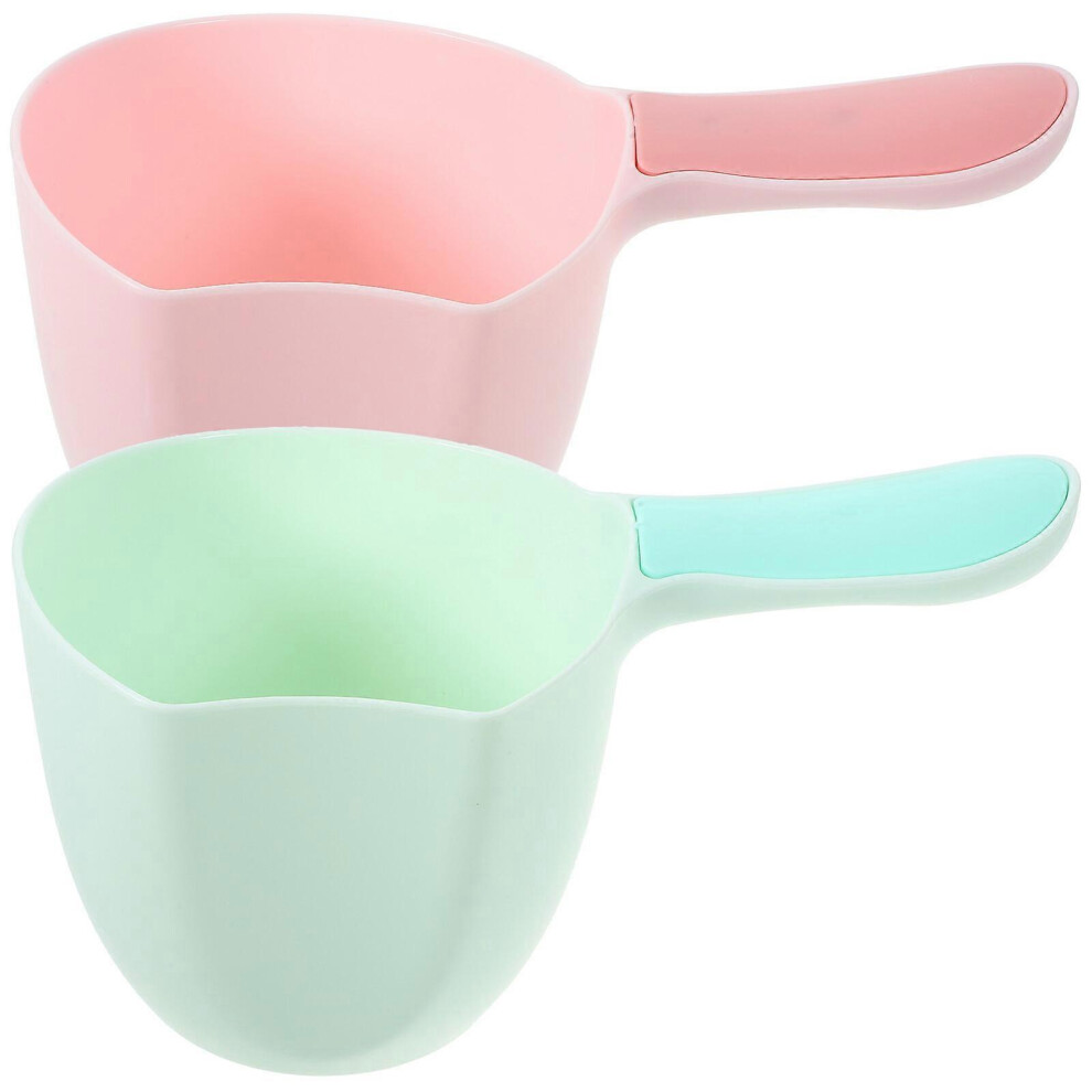 Kricely (As Show, One Size) 2Pcs Kitchen Scoop Ladle Bathroom Water Scoop Multipurpose Bathing Water Scoop