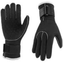 (As show, One size) LINJOU Water Gloves Wetsuit Gloves Neoprene Scuba Diving Gloves Surfing Gloves Thermal Anti Slip(L)