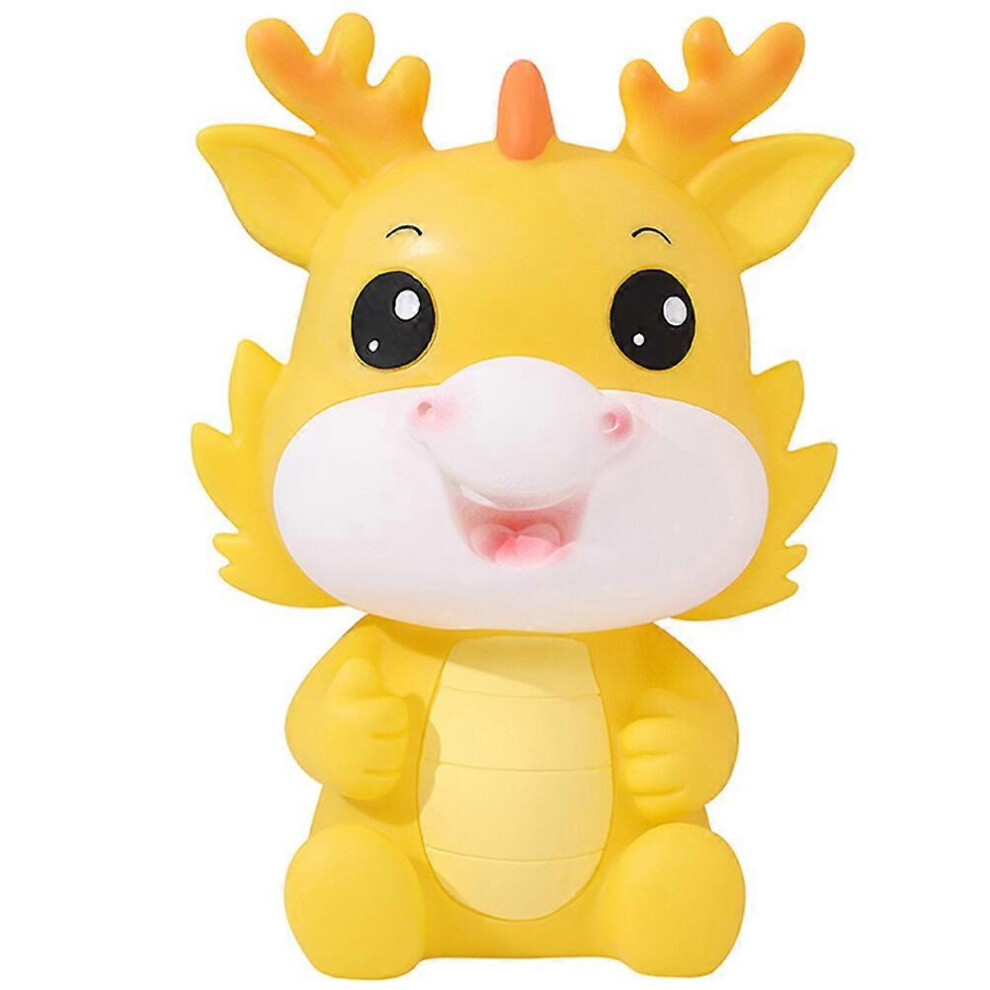 Kricely (As Show, One Size) Cartoon Dragon Piggy Bank Decorative Piggy Bank Coin Container Desktop Decor