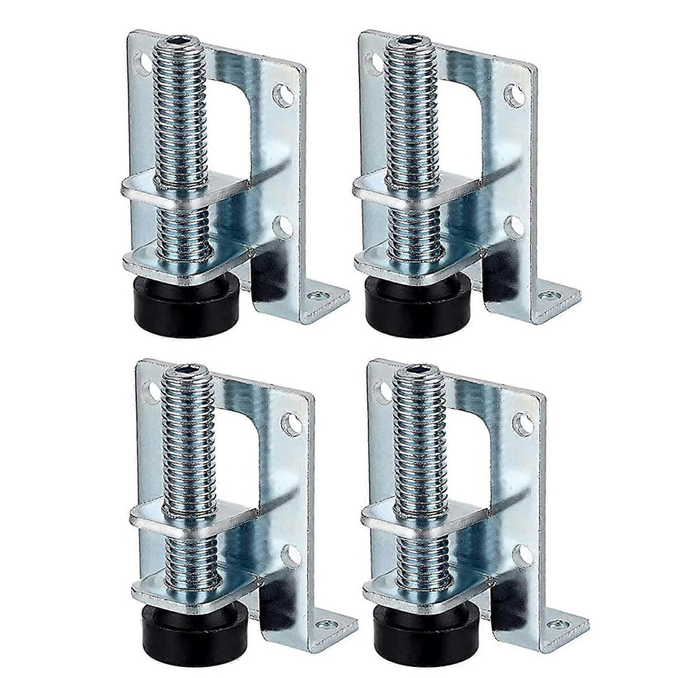 (As Show, One Size) Linjou 4 Piece Adjustable Furniture Levelers, Heavy Duty Leveling Feet, Furniture Leveling Feet, Furniture Feet 5093442666953