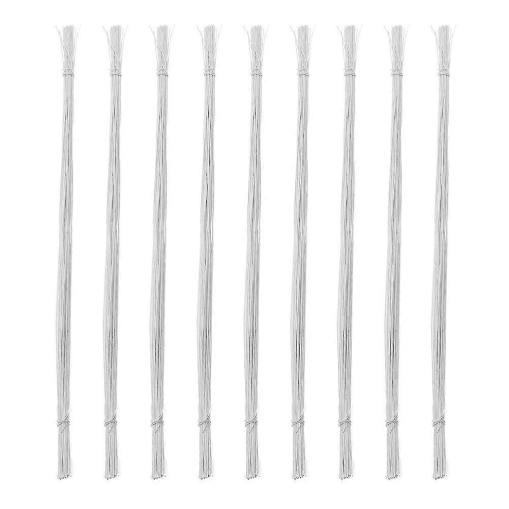 Kricely (As Show, One Size) 100 Pcs Diy Floral Iron Wire Stem Flower Stems Diy Flower Arrangement Supplies