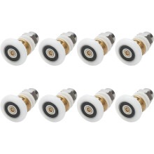(As show, One size) LINJOU Shower Door Rollers 25mm, 8pcs