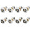 (As show, One size) LINJOU Shower Door Rollers 25mm, 8pcs 1