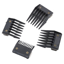 (As show, One size) 4PCS Iron Hasp Limiting Comb Professional Hair Clipper Guide Combs Special Electric Shears Calipers Portable Positioning Comb Hair Cutting Tool Access