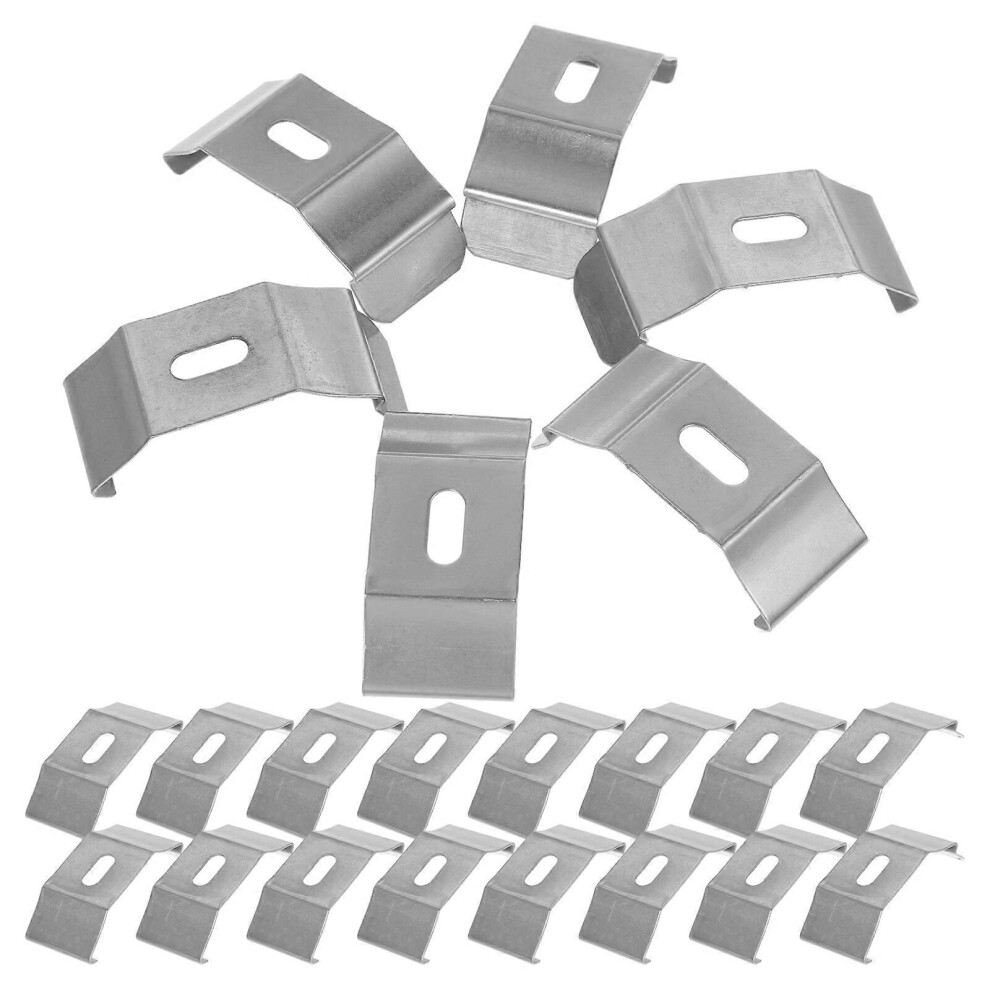 Kricely (As Show, One Size) 30Pcs Vertical Blind Top Brackets Curtain Brackets Replacement Shutters Fixation Brackets