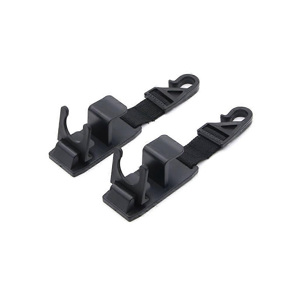 (As Show, One Size) Linjou 2Pcs Magic Headrest Hooks For Car, Purse Hanger Headrest Hook Holder (Black) Black 5093442611274