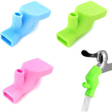 (As show, One size) 3Pcs Faucet Extender, Tap Extender Kids Water Tap Silicone Faucet Extension for Bathroom Kitchen Drinking, Guide Sink Extender for Children Hand Washi