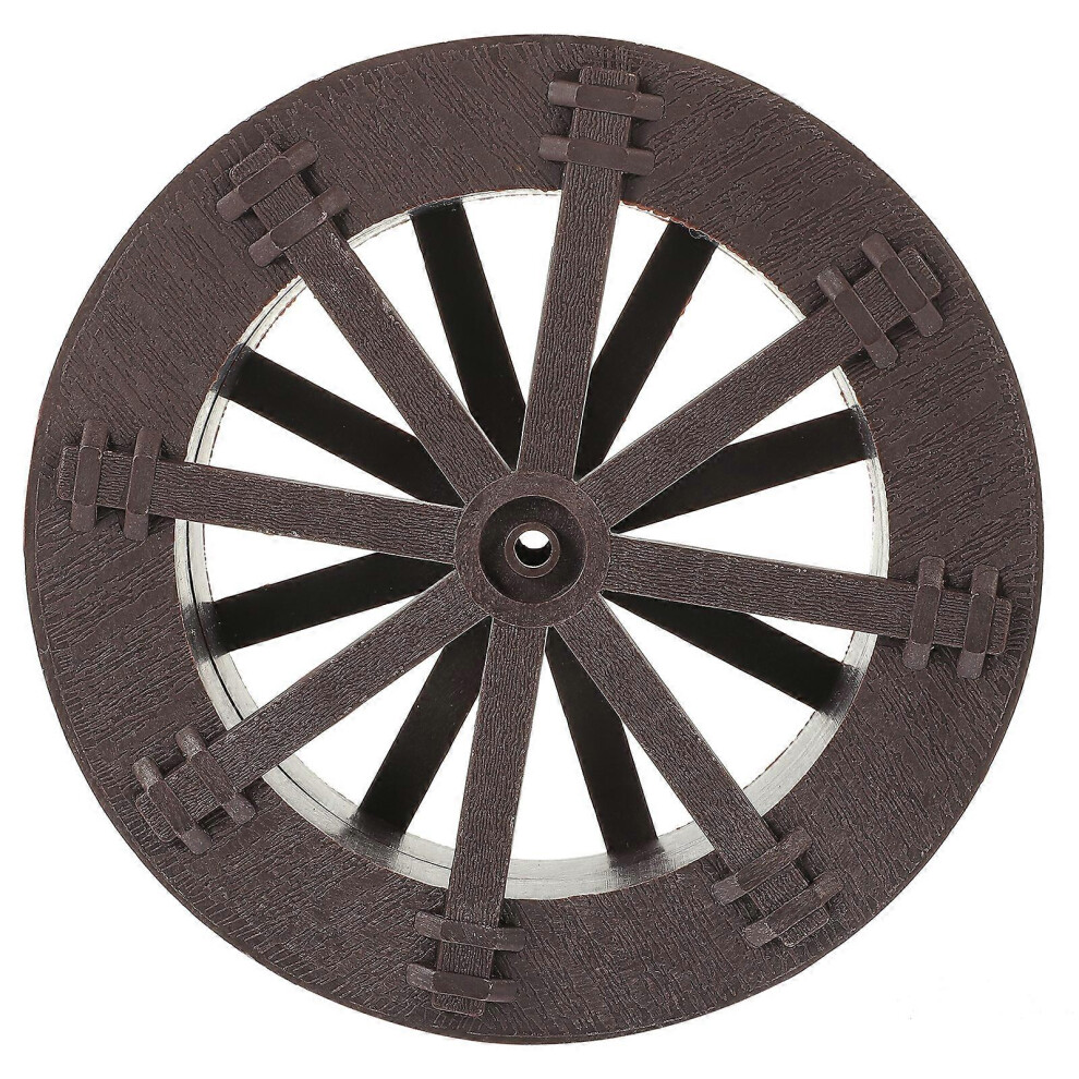 Kricely (As Show, One Size) Diy Waterfall Fountain Accessory Water Wheel With Axle Scene Layout Decor