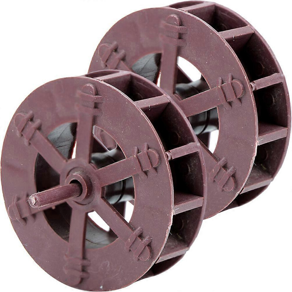 Kricely (As Show, One Size) 2Pcs Tabletop Water Fountain Wheel Fortune Wheel Diy Micro Scene Layout Ornaments
