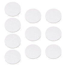 (As show, One size) 10pcs Round Oil Painting Board Pure Cotton Canvas Art Painting Board Sketchpad