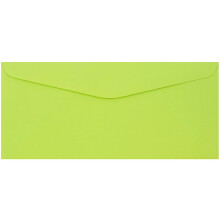 JAM PAPER #9 Farebn    obchodn    ob   lky - 3 7/8 x 8 7/8 - Ultra limetkovo zelen    - 50 kusov/balenie