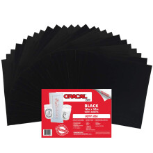 Oracal 651, selbstklebendes Bastel-Vinyl f r Cricut, Silhouette, Cameo C, Schwarz