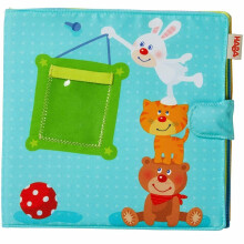 HABA My First Photo Album - Soft Fabric Baby Book Fits Eight 4"" x 6""