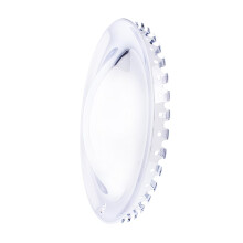 United Pacific BHC01-15 Triple Chrome 15" Ocelové Baby Moon Kryty, Zrcadlový Povrch, Hladký Čelní Panel, Domed - Sada 4