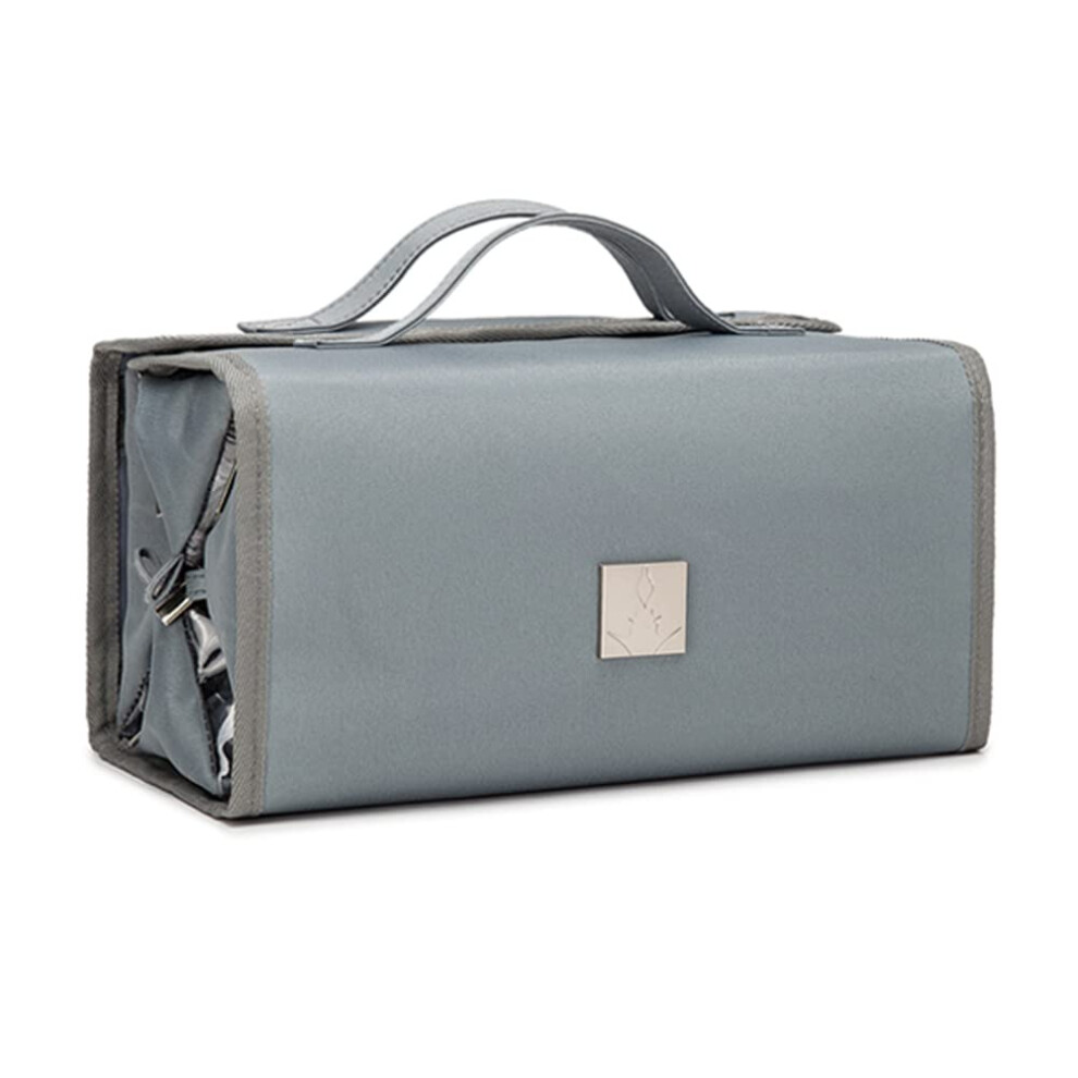 ROYALFAIR Roll Up Makeup Bag  Travel Toiletry Bag for Women with 4 Cle