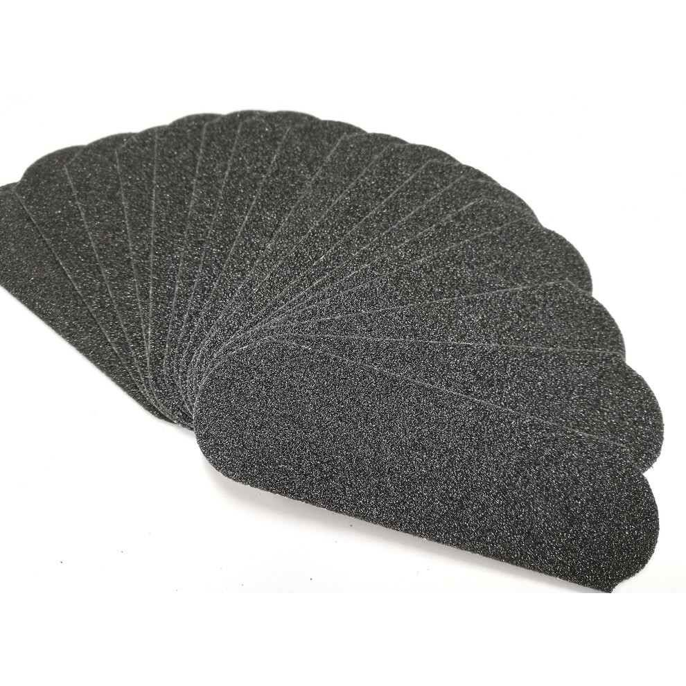Jia Qaq 80 Grit Stainless Steel Pedicure File Refill Pads 60 Count (80 Grit Black)