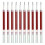 Pentel Αναγγελίες Μελάνι Pentel για Στυλό Gel EnerGel, 0.7mm, Κόκκινο, Σετ Αξίας 1