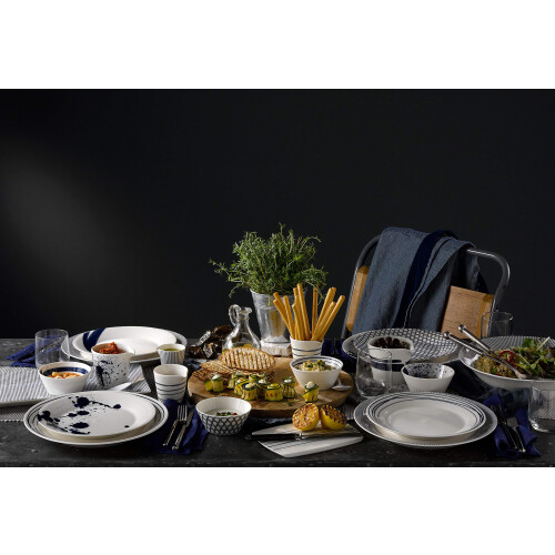 Royal Doulton Pacific Σετ 4 Πιατέλες Τυριών, 20cm, Μπλε/Λευκό 2