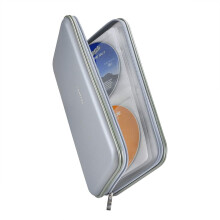 Wismart 72 Capacity Heavy Duty CD DVD Blu-ray Media Case Storage Holder Organizer Wallet (Silver)