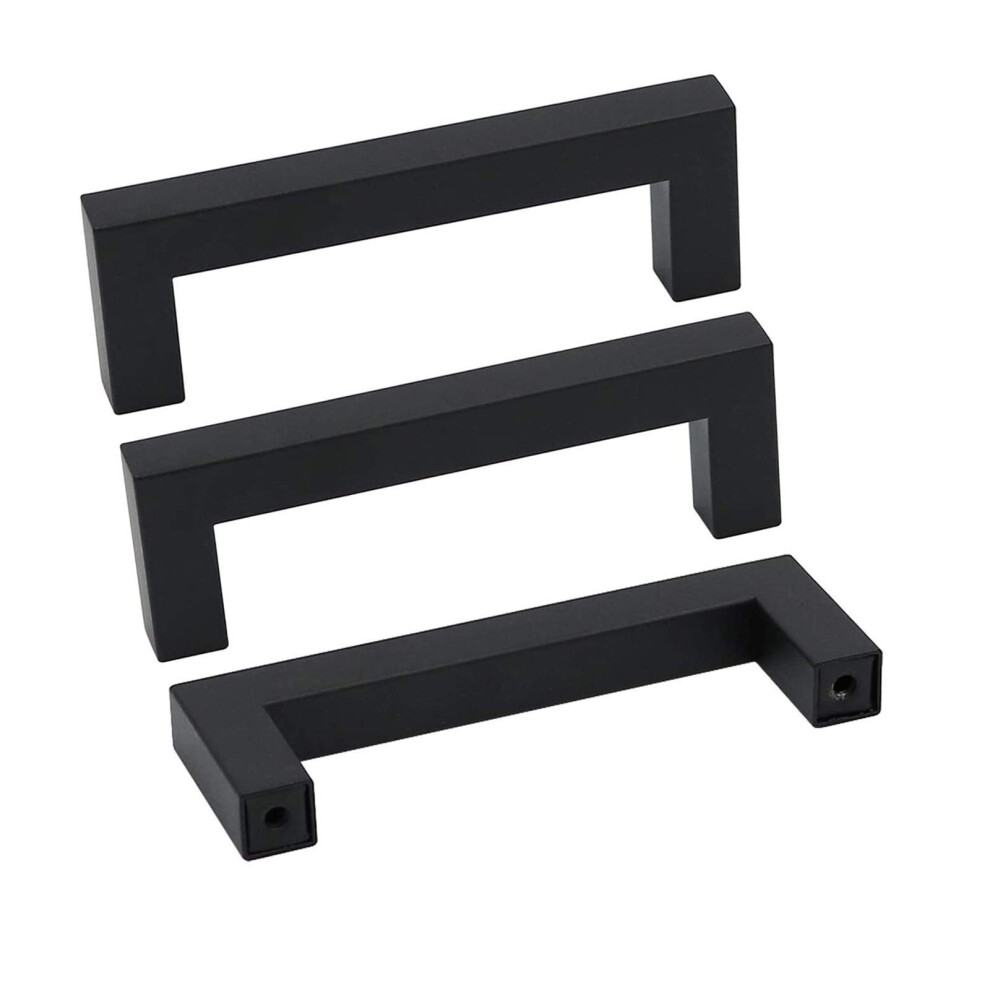 Goldenwarm 5Pack 3 Inch Drawer Pulls Black Cabinet Handles Modern Kitchen Cabinet Handles And Pulls Black Dresser Pulls Stainles 718399238477