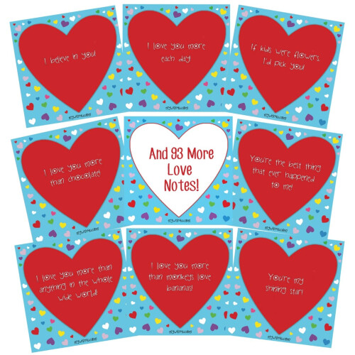 Notes From Me! Love 101 Lunchbox Love Notes for Kids - Make Your Child 1
