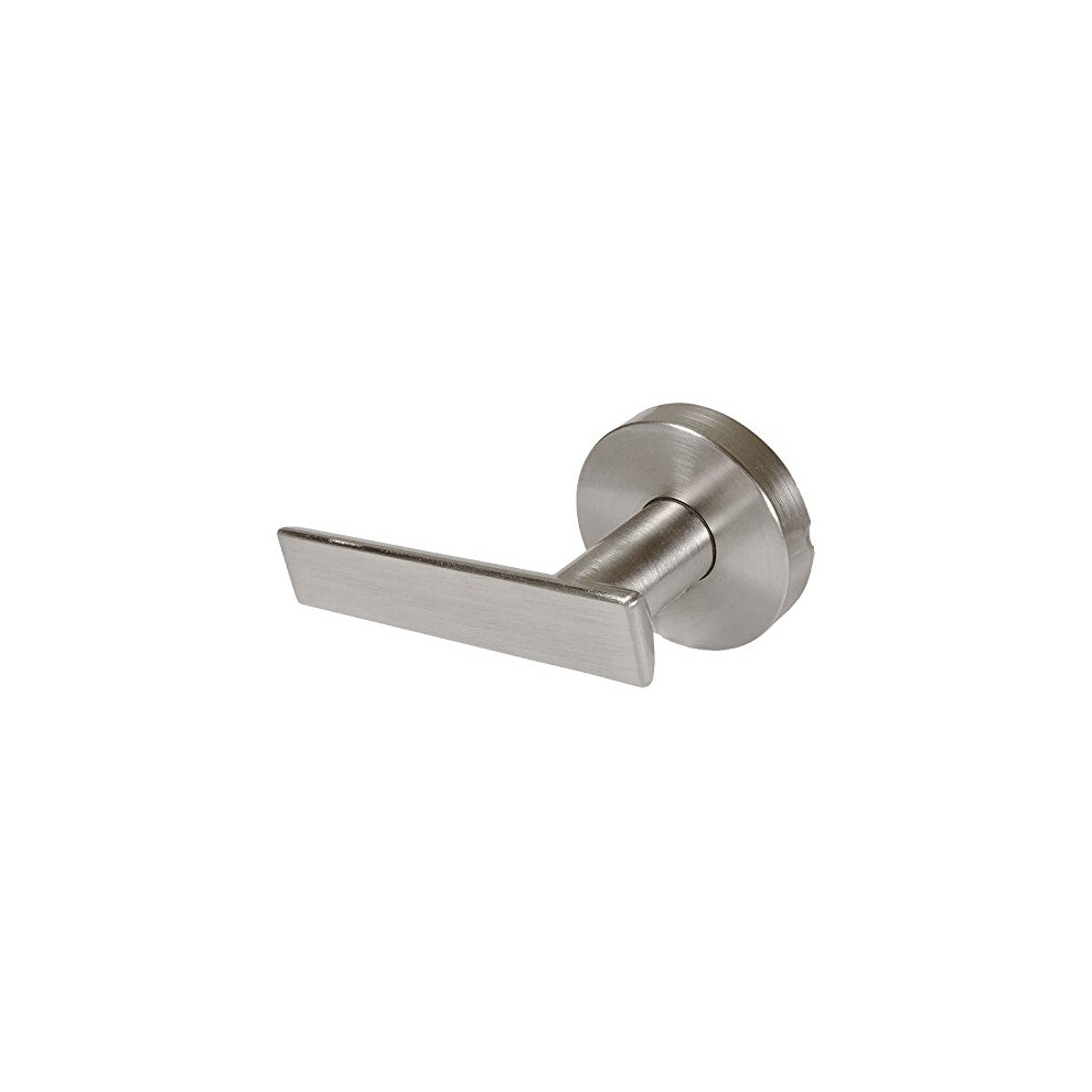 Designers Impressions Laurel Design Contemporary Satin Nickel Dummy Euro Door Lever Hardware (Non- Functioning) 609595732039