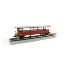 Bachmann Trains 17433 Carrozza da escursione aperta Jackson Sharp - Cumbres & Toltec n. 9619 - Colori prototipici in scala HO
