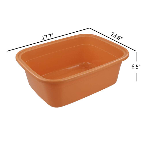Qskely 3Pack 18 Quart Grote Plastic Wasbak Afwasbak 1