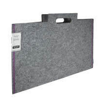 Itoya Midtown Large Format Artwork transportador Bag 14x21 cinza/roxo