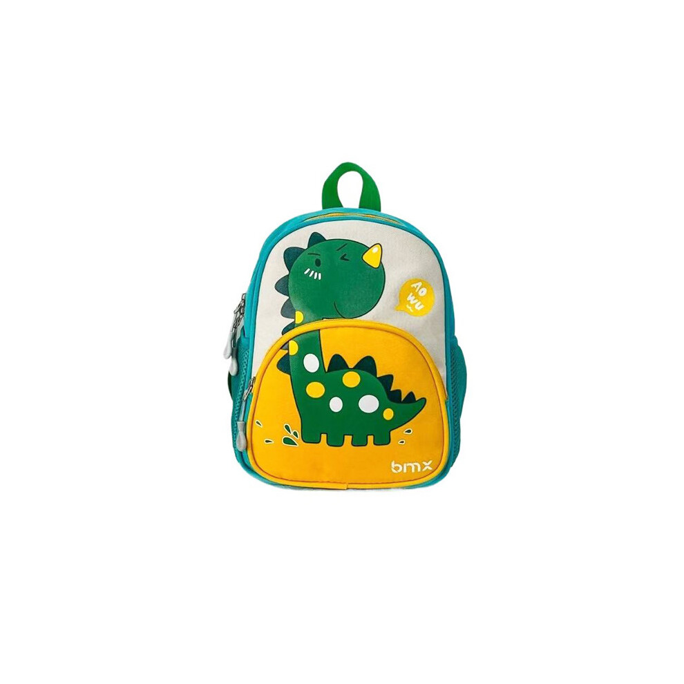 (Yellow) Backpack Cartoon Kindergarten Dinosaur Design Backpack Kids Dualshoulder-image-OPC-PG9FHXB-NEW