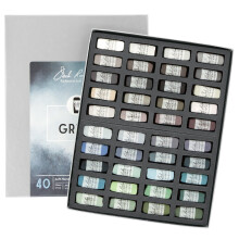 Jack Richeson Handgerolde Zachte Pastels 40 Stuks Grijze Kleur Waardeset