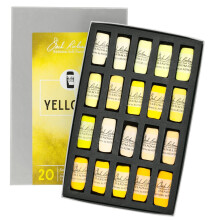 Jack Richeson 20-delige Color Value Yellows Handgerolde zachte pastelset