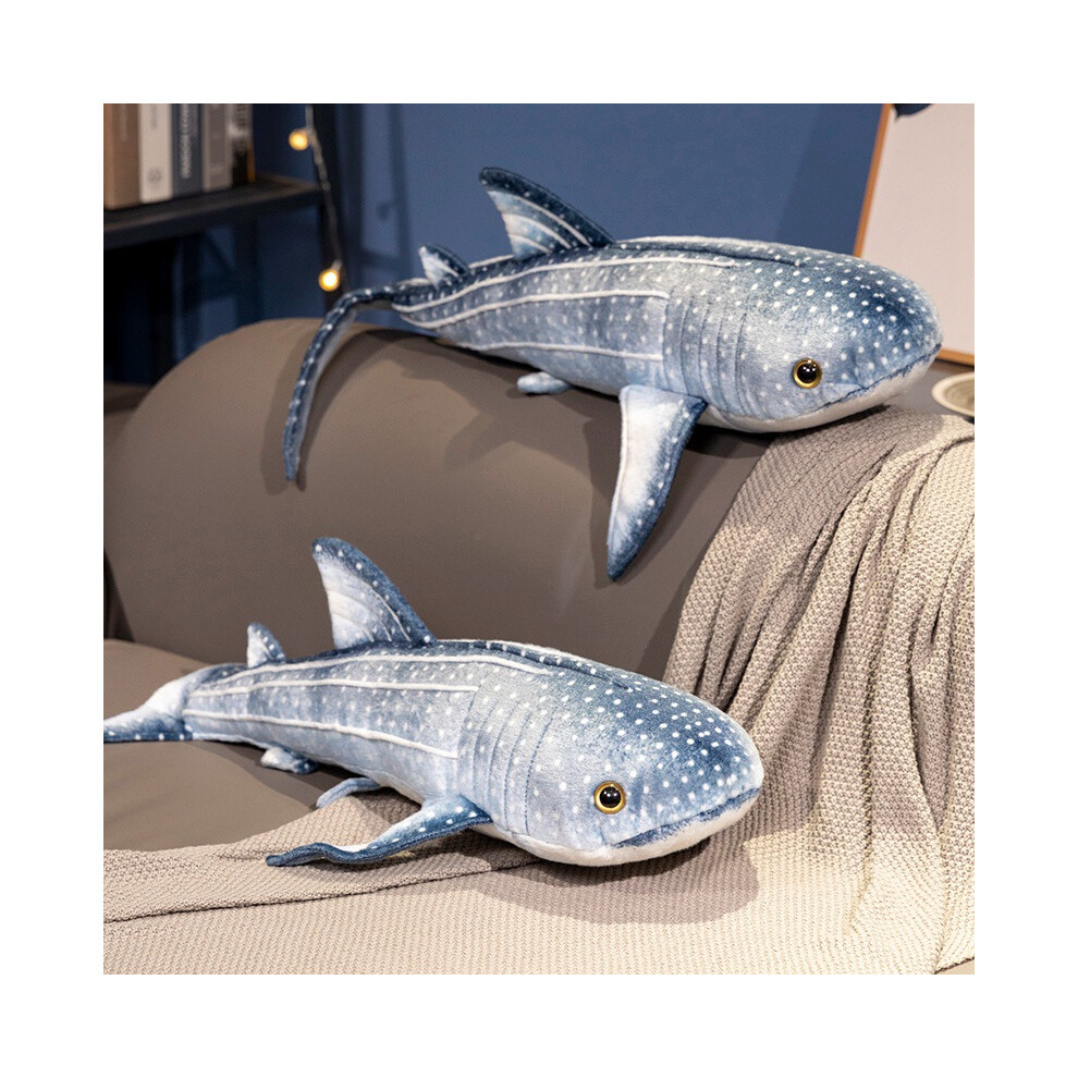 Whale Shark Plush Toy 60cm Soft Marine Animal Stuffed Doll for Kids Safe Durable Plush Gift & Decor