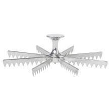 Harold Import 4 """" W x 8 """" L Silver Rustfro Steel Pie Cutter - Sag af: 1