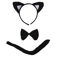 Petitebella pandeb?nd bowtie hale voksen kostume (katte sort en st?rrelse)