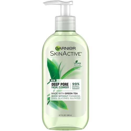 Garnier Garnier SkinActive Πλύσιμο Προσώπου με Πράσινο Τσάι, Λιπαρή Επιδερμίδα, 6.7 fl. oz.