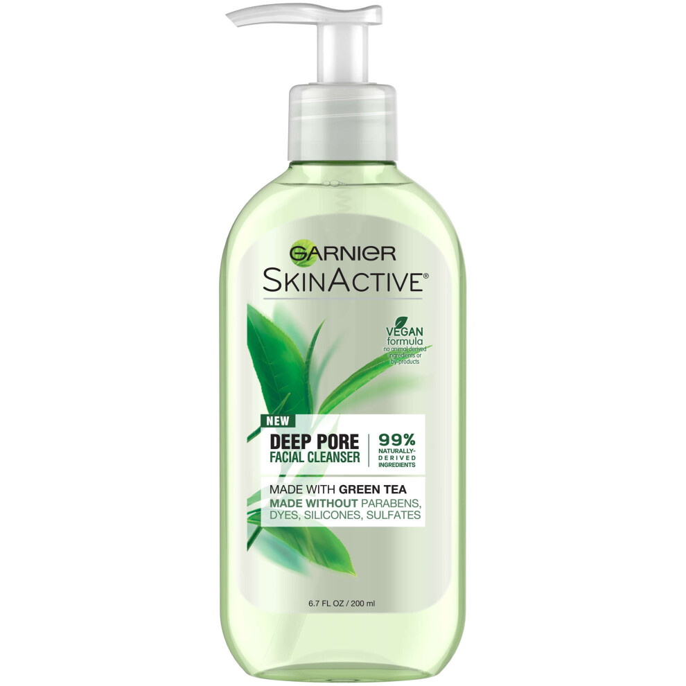Garnier SkinActive Face Wash with Green Tea  Oily Skin  6.7 fl. oz.
