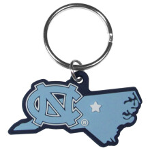 Siskiyou NCAA North Carolina Tar Heels Home State Flexi Sleutelhanger Blauw