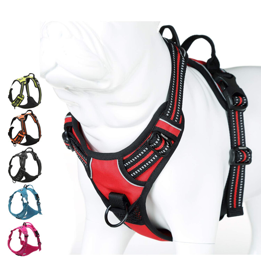 Harnais pour chien JUXZH Soft Front Meilleur harnais r   fl   chissant anti-traction avec main