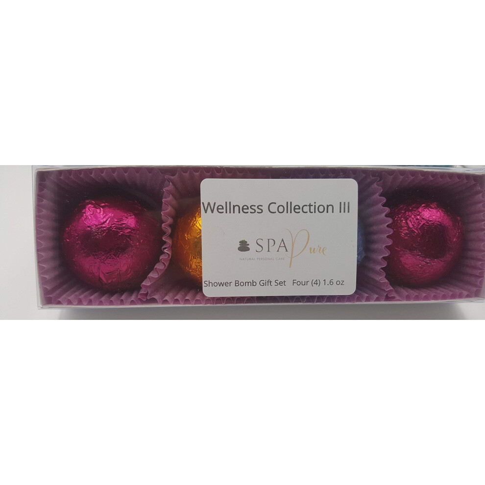 Puur Spa Pure Wellness Collection Iii Aromatherapy - Fizzing Shower Bombs By Spa Pure Naturals