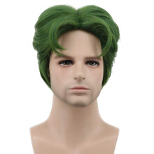 karlery 5 palcu krtk kudrnat pnsk nadchan tmave zelen halloweensk cosplay kostmn paruka