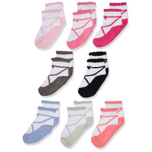 Calzini casual in spugna e cotone per neonati Hudson Baby per neonati, taglia 6-12 mesi, USA