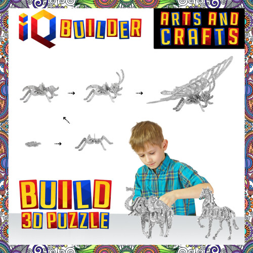 Bob The Builder IQ BUILDER | Δημιουργικά Χειροτεχνίες για Κορίτσια 12+ | Σετ 3D Ζωγραφικής και Παζλ Ζώων 2