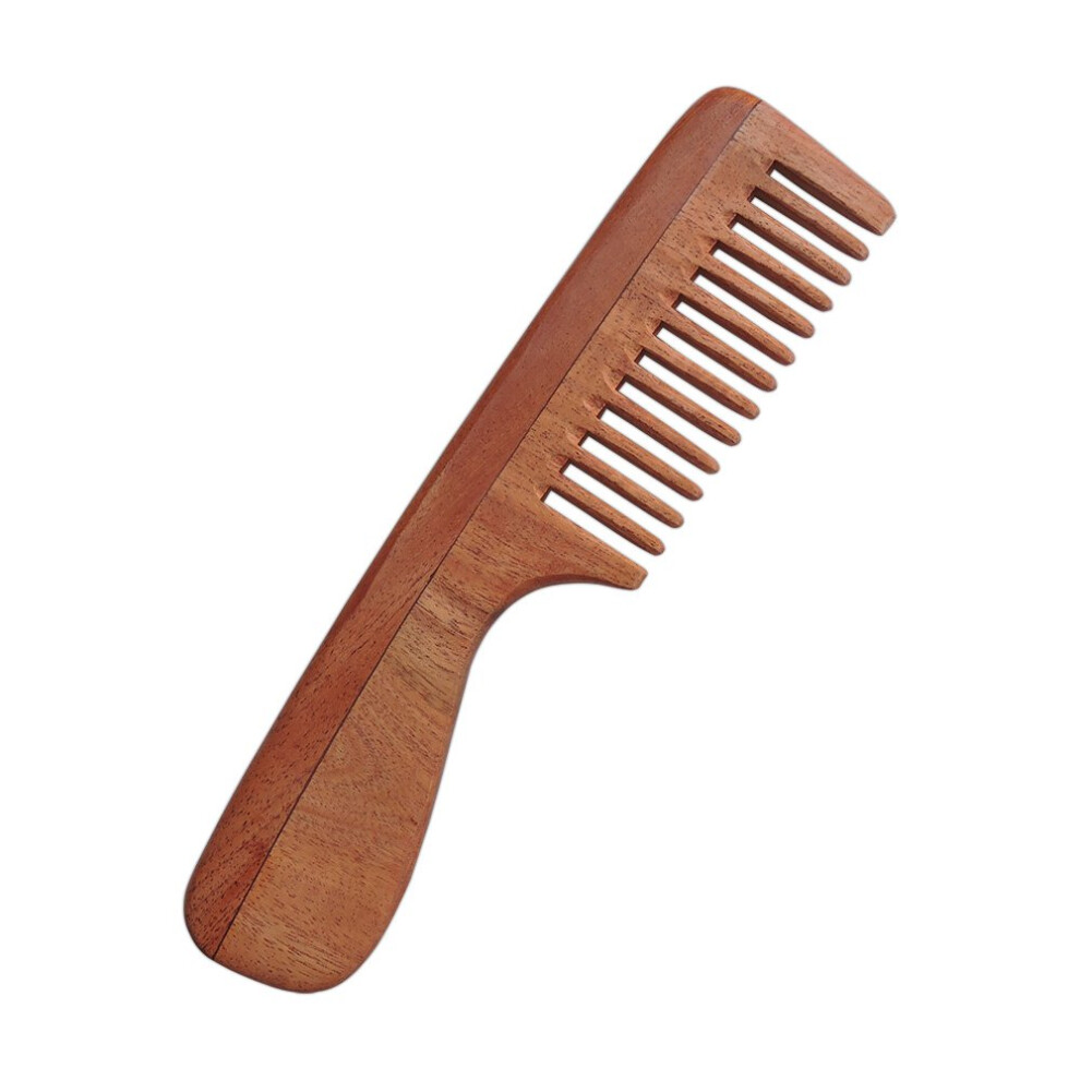 Tepe Unisex Not,Specified Pure Neem Comb With Handle For Thick Hair - Wide Tooth