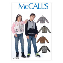 Giubbotti bomber per bambini/ragazze/ragazzi di McCall's Patterns