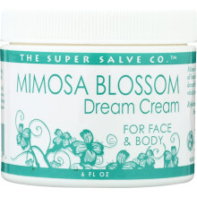 SUPER SALVE Mimosa Blossom Drömkräm, 6 fl oz (177 ml) - Strålande, återfuktande fuktighetskräm med mimosa, nypon, ylang-ylang och citrus