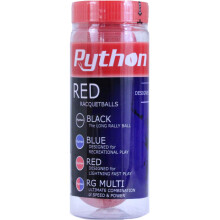 Lata de 3 bolas Python, pelotas de r   quetbol rojas (   superr   pidas!) (1)