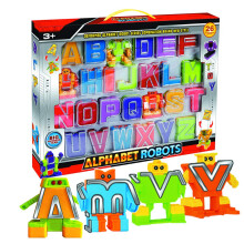 Cyeah Alphabet Robot Toys til førskole Kids Uddannelse Transformering af robotlegetøj 26 stykker