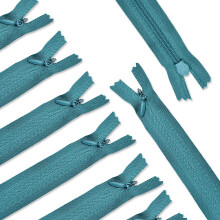 Renashed 45 stk 21,5 tommer nylon usynlige lynl?se til skr?ddersyet kloaksyning Crafter's Special (Deep Acid Blue)